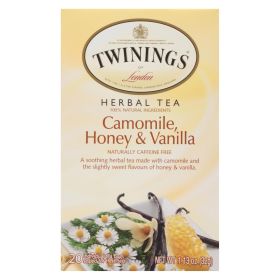 pTwinings Tea Herbal Tea - Chamomile Honey And Vanilla - Case Of 6 - 20 Bags