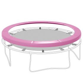 14FT Trampoline Spring Cover, Trampoline Pad Replacement, Waterproof and Tear-Resistant, All-Weather Trampoline Accessories, Pink