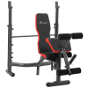 Press Bench, Heavy Duty Multiple Function Workout Adjustable Bench with Preacher Curl, Leg Developer