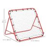 Volleyball Rebounder Net Football Training Aid Kickback Target Play Red