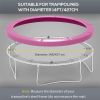 14FT Trampoline Spring Cover, Trampoline Pad Replacement, Waterproof and Tear-Resistant, All-Weather Trampoline Accessories, Pink