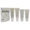 Even Skin Tone Essentials Kit by Cosmedix for Unisex - 4 Pc 0.5oz Purity Clean, 0.5oz Simply Brilliant, 0.5oz Serum 16, 0.5oz Hydrate Plus