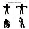35lbs Rubber Hex Dumbbells Weight Dumbbell Hand Weight Barbell for Body Fitness Training for Home Office Gym, Black