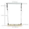 Pilates Bar Kit with Resistance Bands and Foldable Calf Stretch Board, Pilates Equipment for Full Body Workouts, Grey