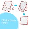 Volleyball Rebounder Net Football Training Aid Kickback Target Play Red