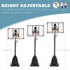 Outdoor Portable Basketball Hoop and Stand with Backboard Weighted Base Wheels, 115.4"-137.8" Height Adjustable