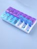 JUSTLANG Weekly 14 Grids 7 Days Pill Box Portable Travel Cases Organizer Pill Container Storage Tablets Vitamin Medicine