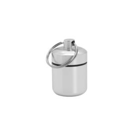Aluminum Waterproof Pill Box with Sealed Storage, Flat Head, and Keychain for Vitamins Medicine and Fish Oils (Color: No.2)