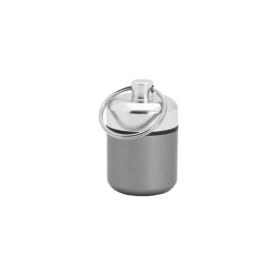 Aluminum Waterproof Pill Box with Sealed Storage, Flat Head, and Keychain for Vitamins Medicine and Fish Oils (Color: No.5)