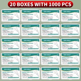 50/150/300/600/1000 PCS dental floss sticks oral care tools (Color: 20boxes with 1000PCS)