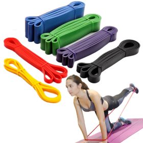 pElastic Resistance Band; Exercise Expander Stretch Fitness Rubber Band; Pull Up Assist Bands For Training Pilates Home Gym Workout (Color: Orange)