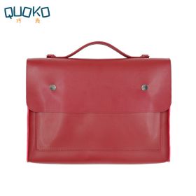 Laptop Bag 13.3 14 15.6 Inch Waterproof Notebook Case Sleeve For Macbook Air Pro Computer Shoulder Handbag Women Men Briefcase (Color: Red, size: 14-inch)