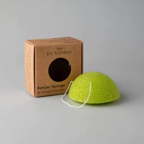Konjac Sponge (Duo) (Sponge 1 Type: Green Mint, Sponge 2 Type: Turmeric)