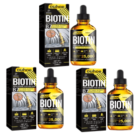 OUHOE Collagen B7 Vitamin Hair Oil Hair Strengthening & Densification Hair Loss Prevention Hair Care Oil (Color: 3PCS)