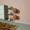 Indoor & Outdoor Basketball Storage Rack Volleyball Stand Holder