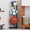 Indoor & Outdoor Basketball Storage Rack Volleyball Stand Holder
