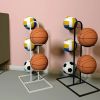 Indoor & Outdoor Basketball Storage Rack Volleyball Stand Holder