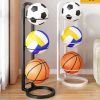 Indoor & Outdoor Basketball Storage Rack Volleyball Stand Holder
