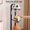 Indoor & Outdoor Basketball Storage Rack Volleyball Stand Holder