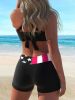 Fashionable bikini set with national flag print
